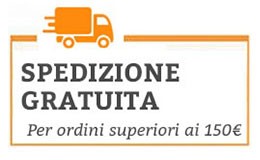 Spedizione gratuita sopra i 150€